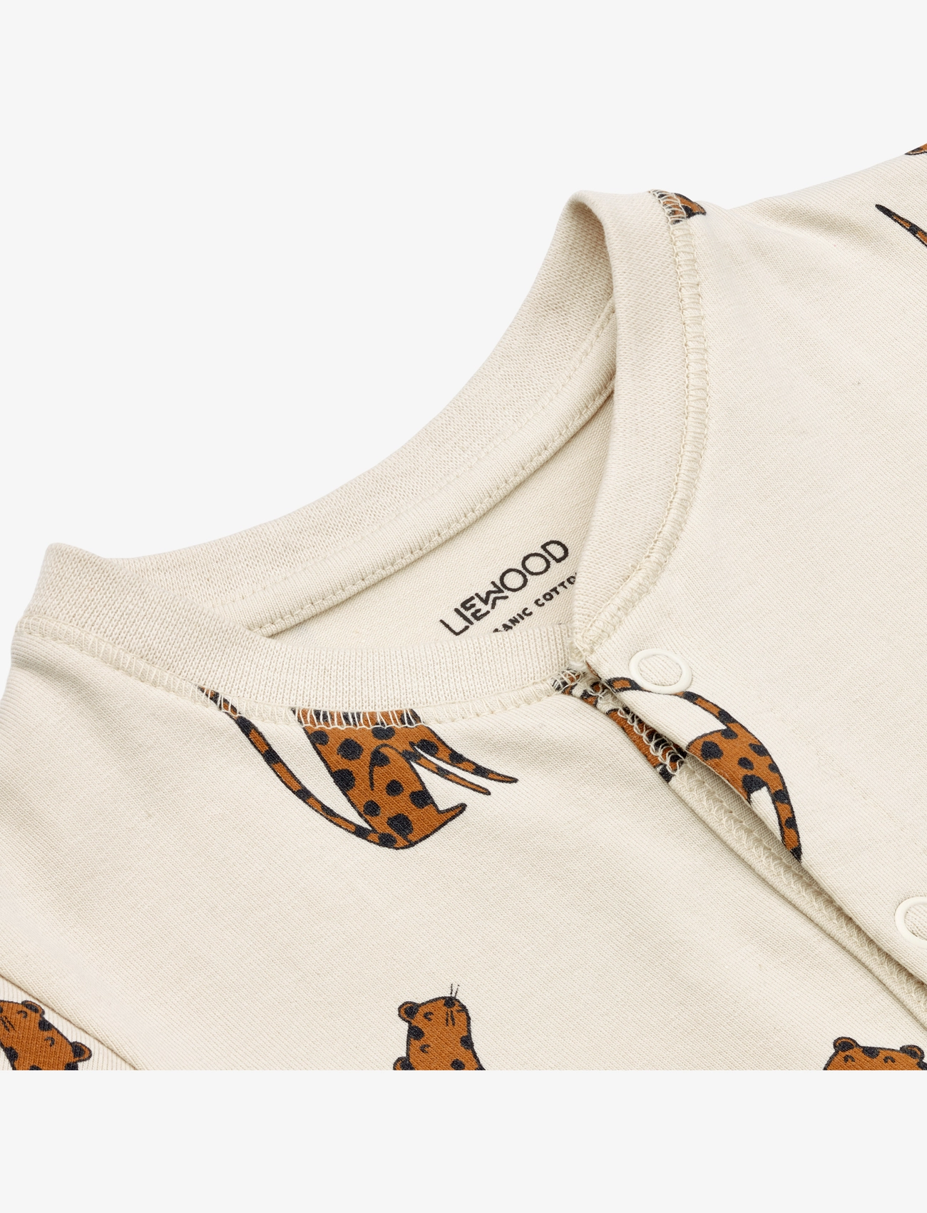 Liewood - Bilbao printed pyjamas romper - leopard sandy - 2