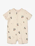 Bilbao printed pyjamas romper - PEACH / SEA SHELL MIX