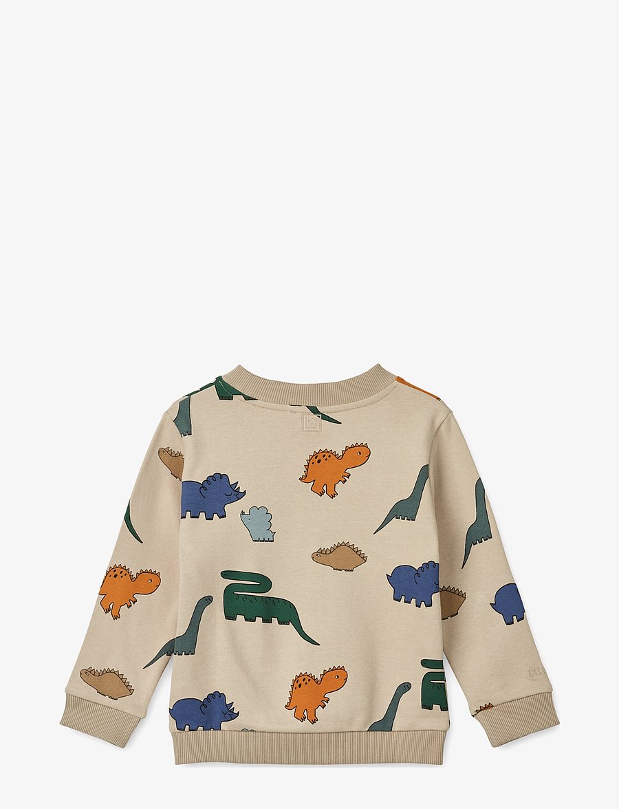 Liewood - Thora Printed Sweatshirt - dinosaurs / mist - 1