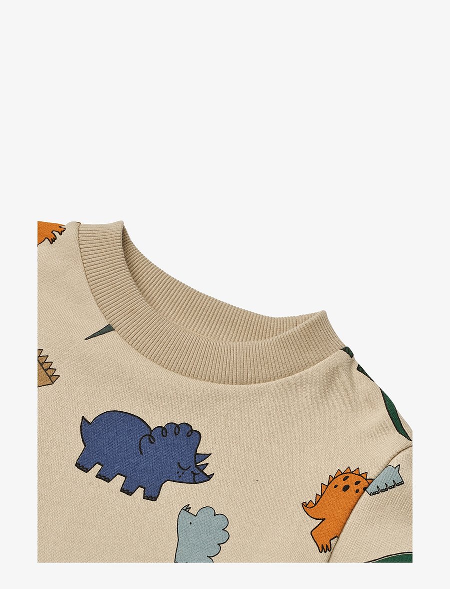 Liewood - Thora Printed Sweatshirt - dinosaurs / mist - 2