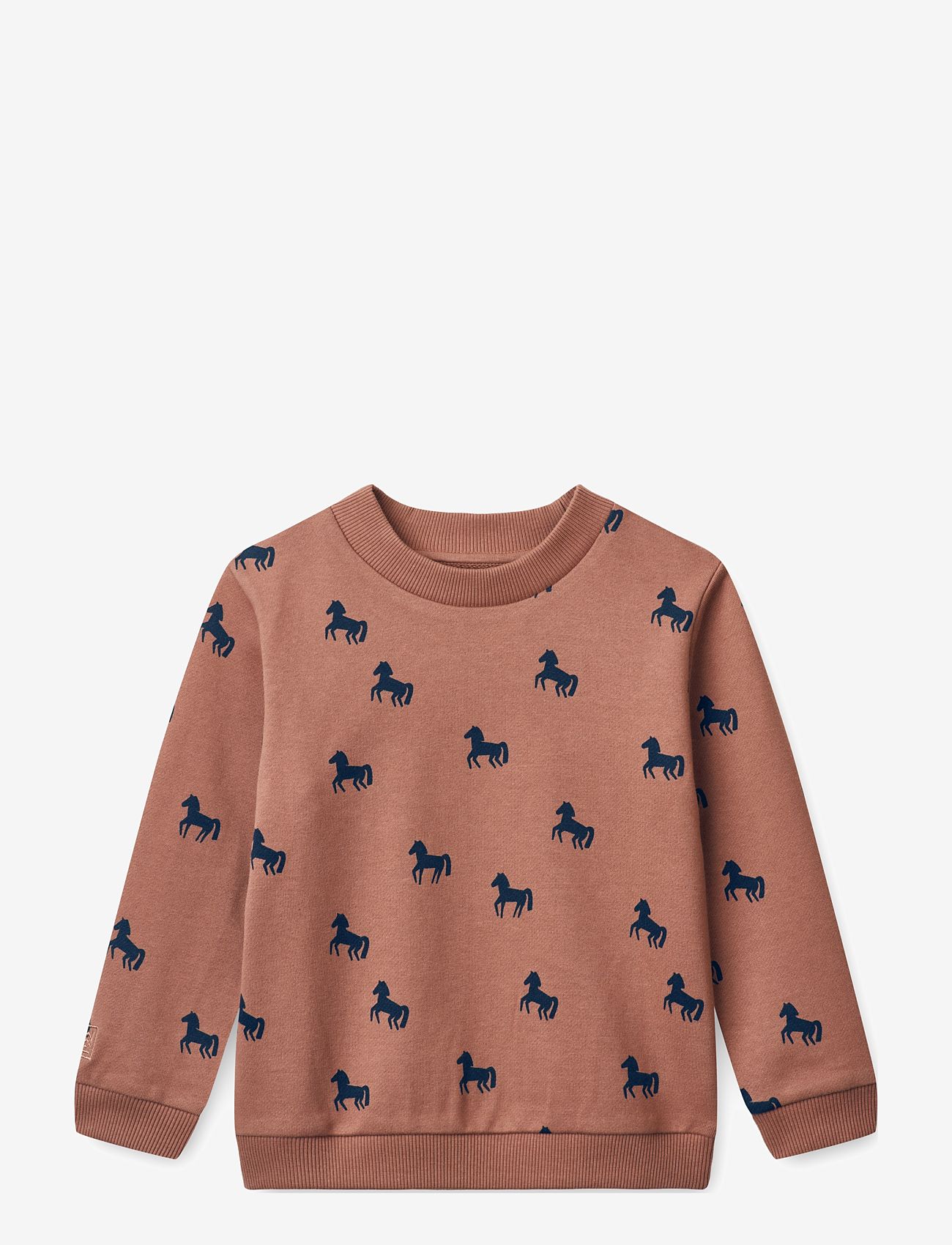 Liewood - Thora Printed Sweatshirt - sweatshirts - horses / dark rosetta - 0