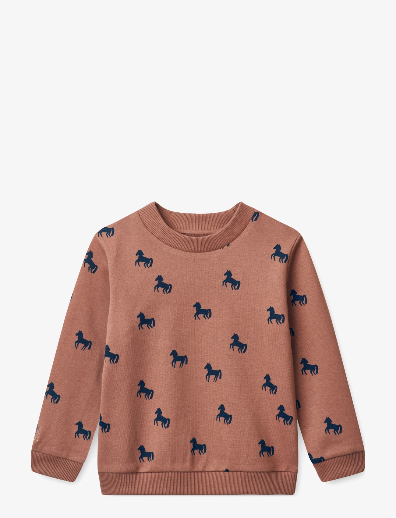Thora printed sweatshirt - HORSES / DARK ROSETTA
