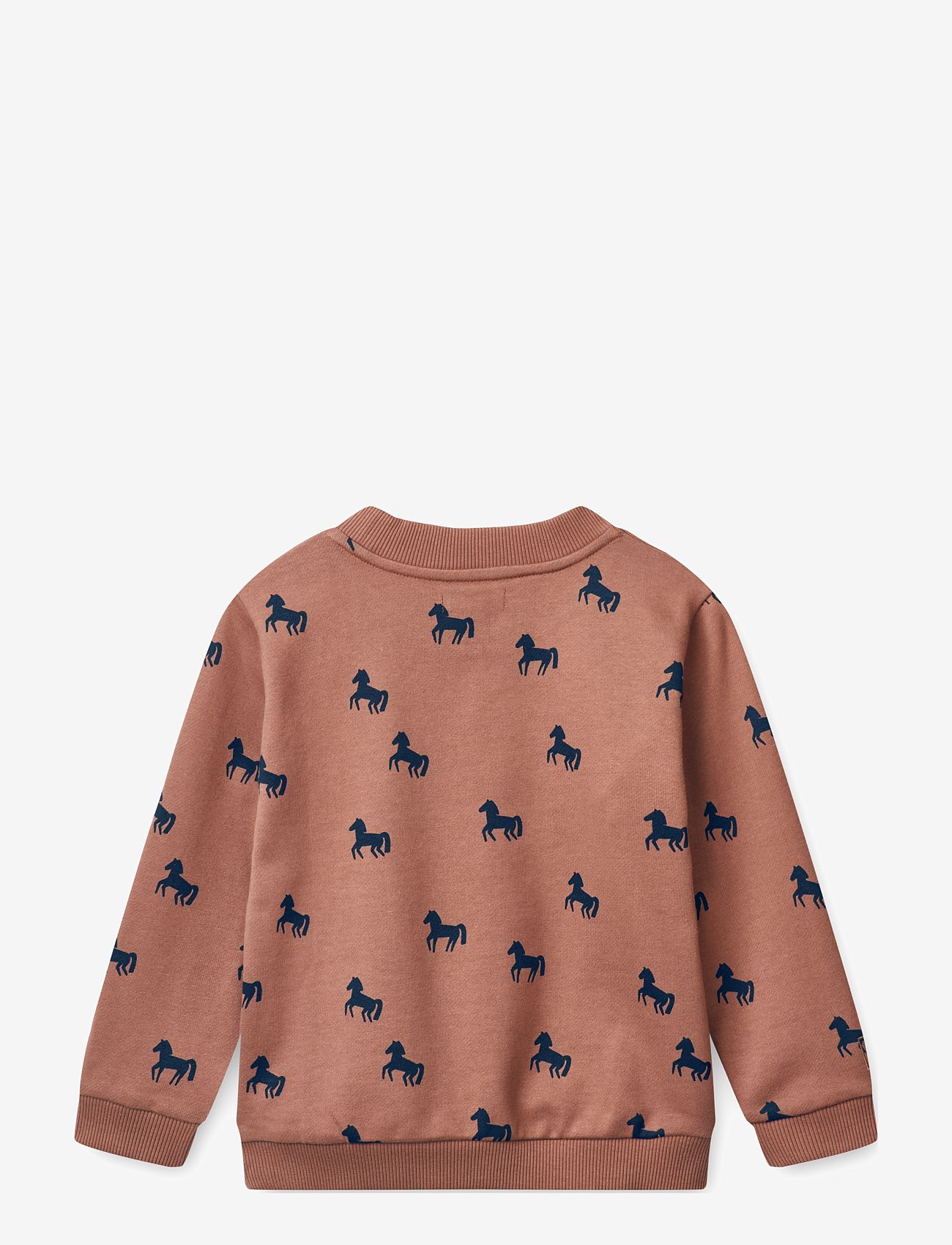Liewood - Thora Printed Sweatshirt - sweatshirts - horses / dark rosetta - 1
