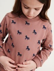 Liewood - Thora Printed Sweatshirt - sweatshirts - horses / dark rosetta - 3