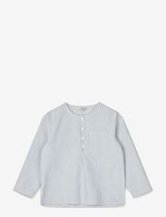 Liewood - Houston Stripe Shirt - långärmade skjortor - y/d stripe creme de la creme / rive - 1