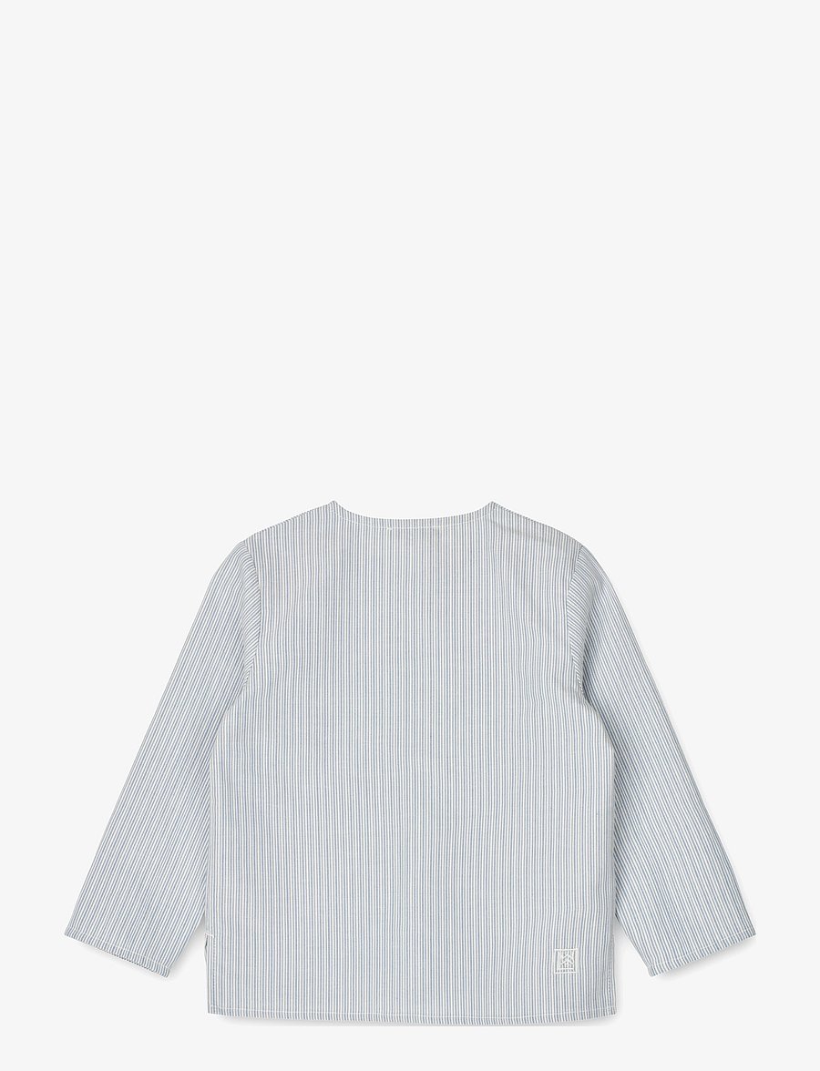 Liewood - Houston Stripe Shirt - y/d stripe creme de la creme / rive - 1