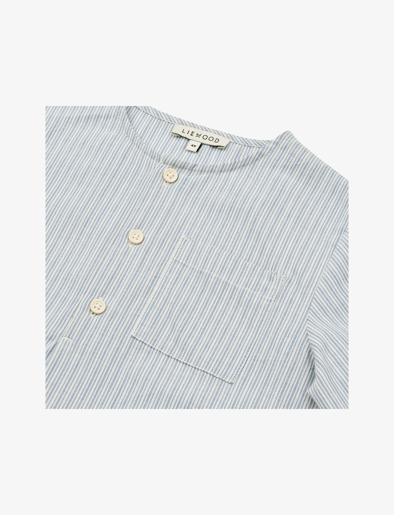 Liewood - Houston Stripe Shirt - y/d stripe creme de la creme / rive - 2