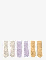 Liewood - Flavio socks 3-pack - najniższe ceny - misty lilac mix - 1