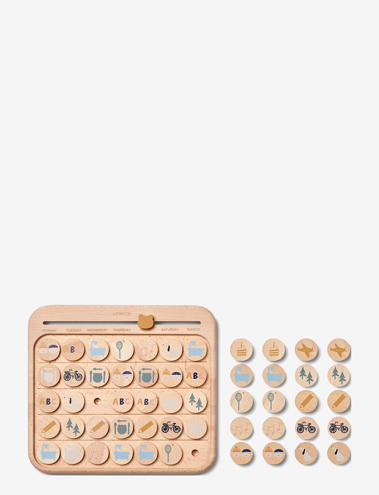 Liewood - Tao Calendar Activity Board - geschenke für kinder - faune green multi mix - 1