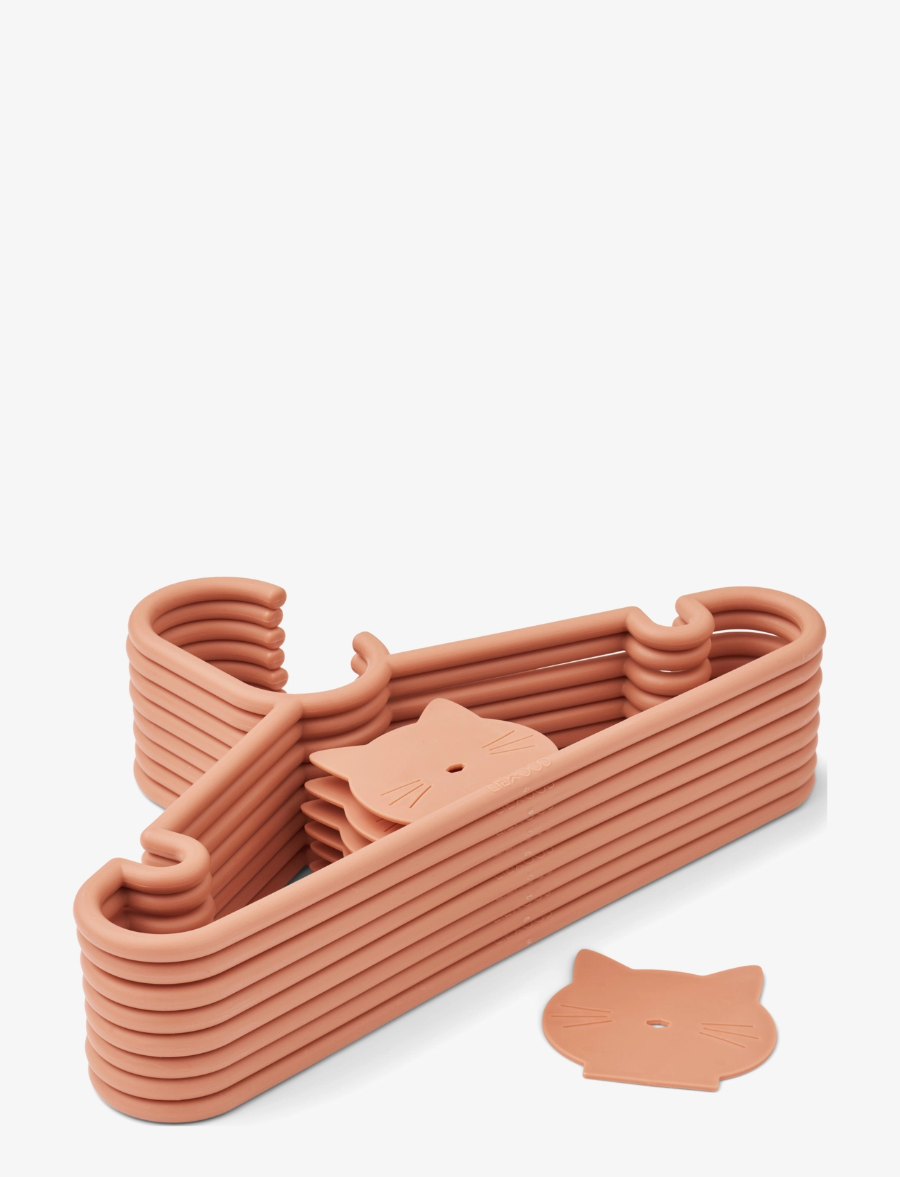Liewood - Falton cat hanger 8-pack - krokar och galgar - tuscany rose - 2