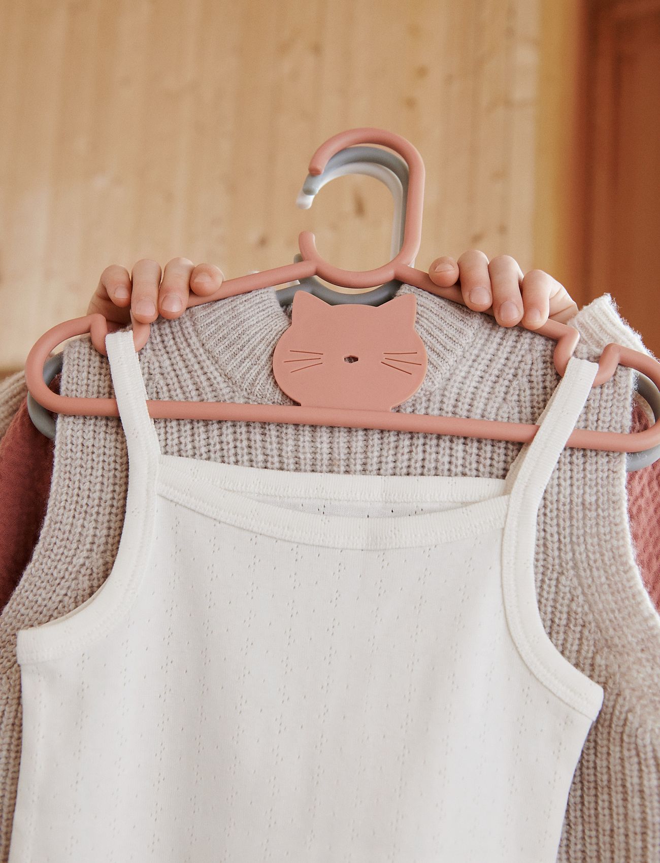 Liewood - Falton cat hanger 8-pack - knager & bøjler - tuscany rose - 3