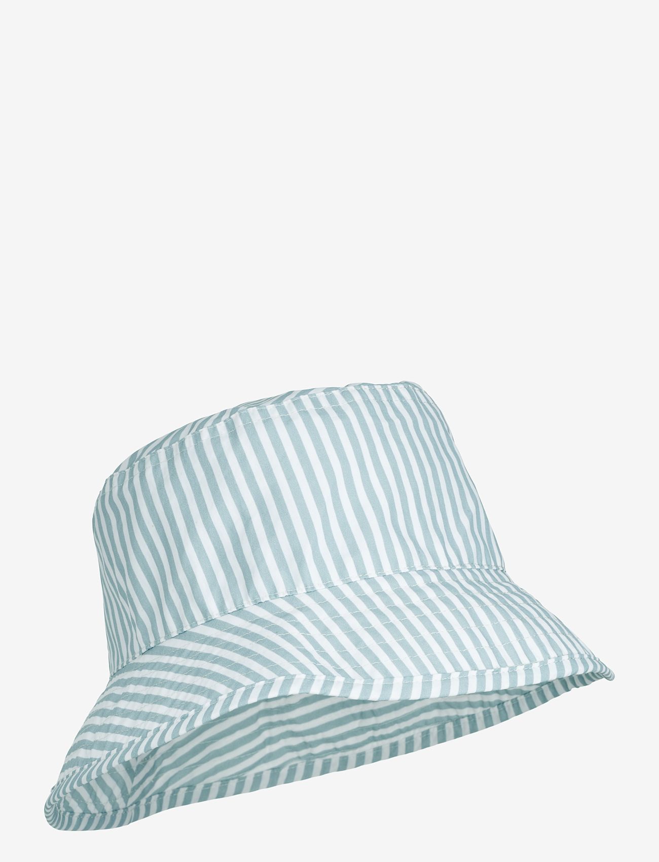 Liewood - Damon bucket hat - hoed - stripe sea blue / white - 0