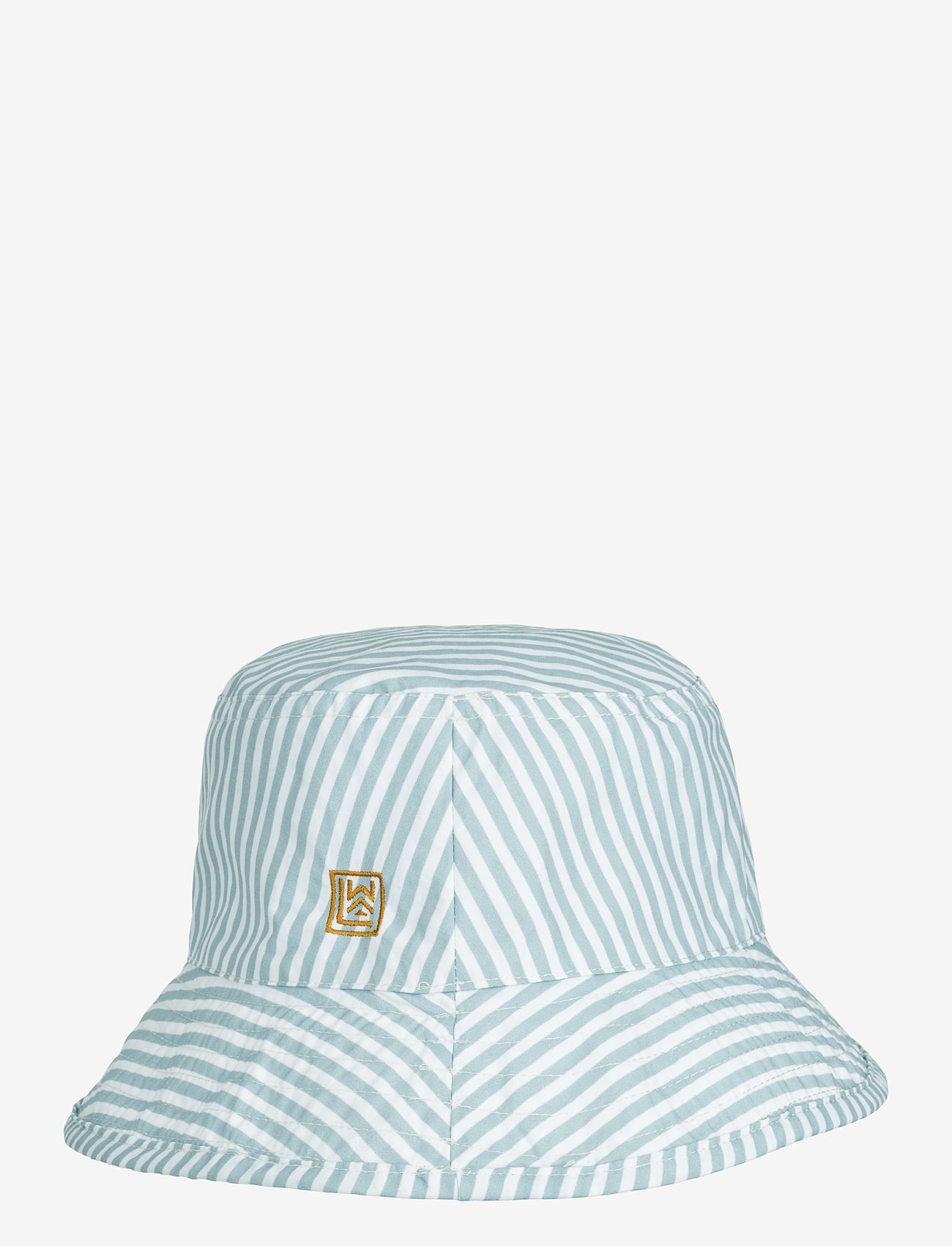 Liewood - Damon bucket hat - kapelusze - stripe sea blue / white - 1