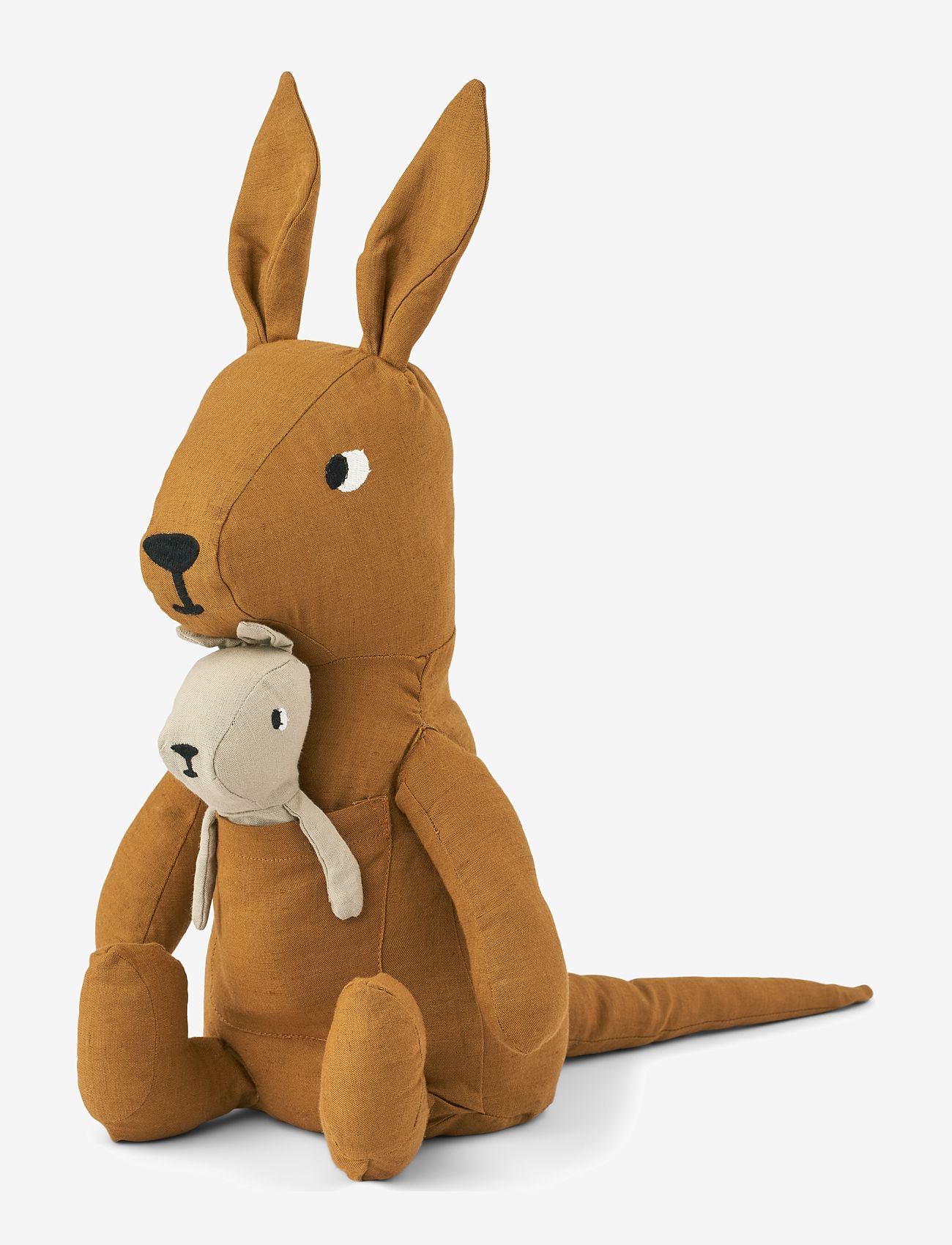 Liewood - Halfdan teddy L - mjukisdjur - kangaroo / golden caramel - 0