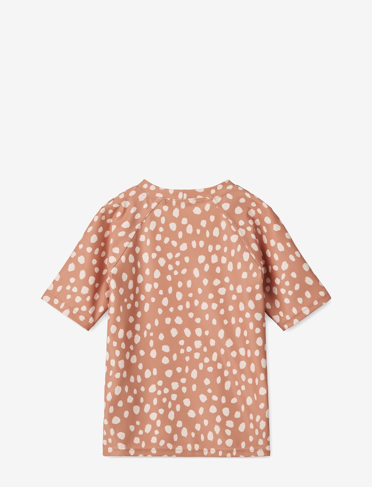 Liewood - Noah Printed Shortsleeve Swim Tee - madalaimad hinnad - leo spots / tuscany rose - 1