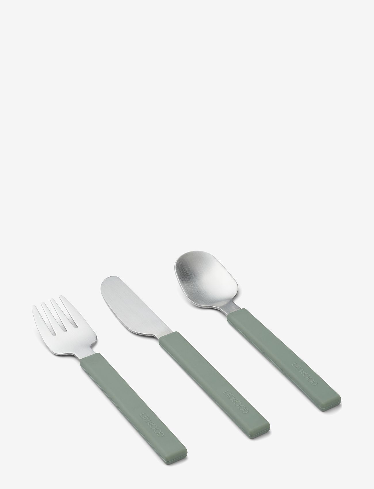 Liewood - Adrian junior cutlery set - faune green - 1