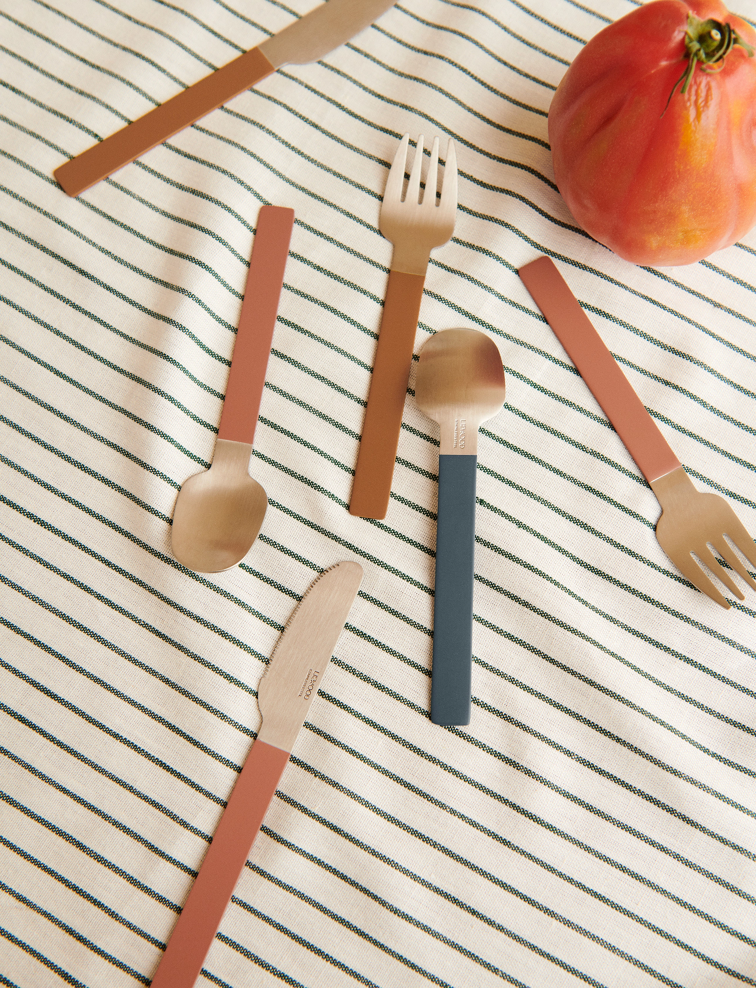Liewood - Adrian junior cutlery set - golden caramel - 4