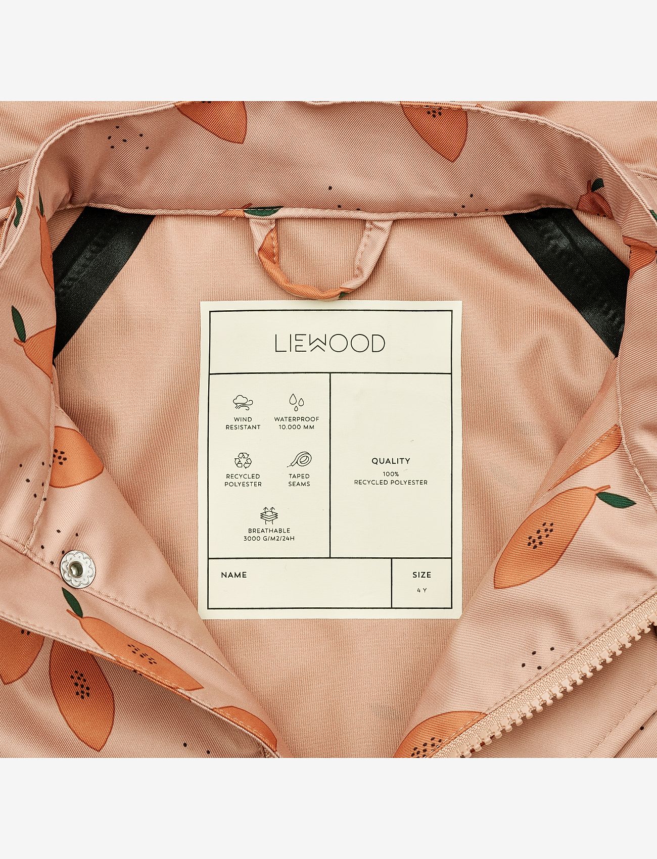 Liewood - Parker printed softshell set - papaya pale tuscany - 5