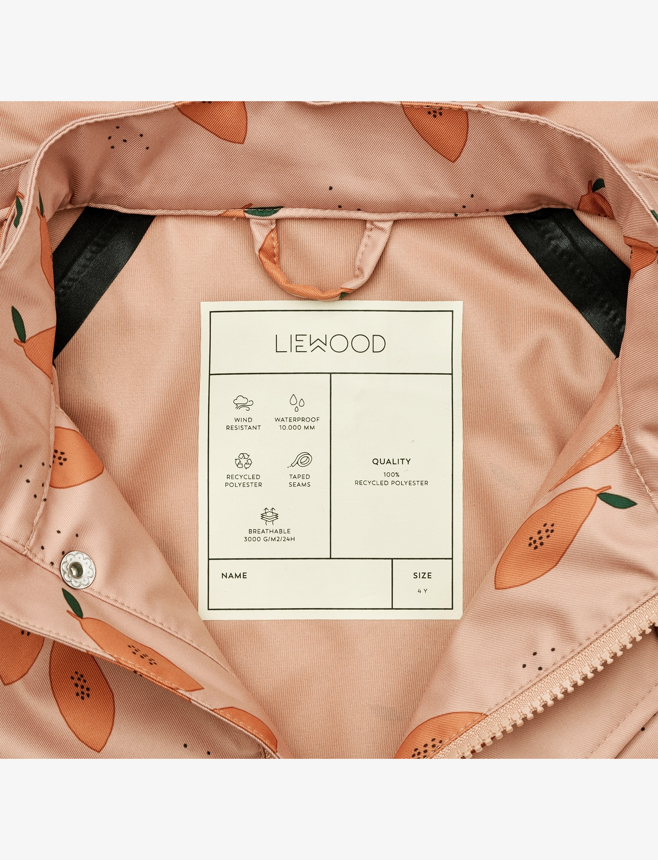 Liewood - Parker printed softshell set - papaya pale tuscany - 5