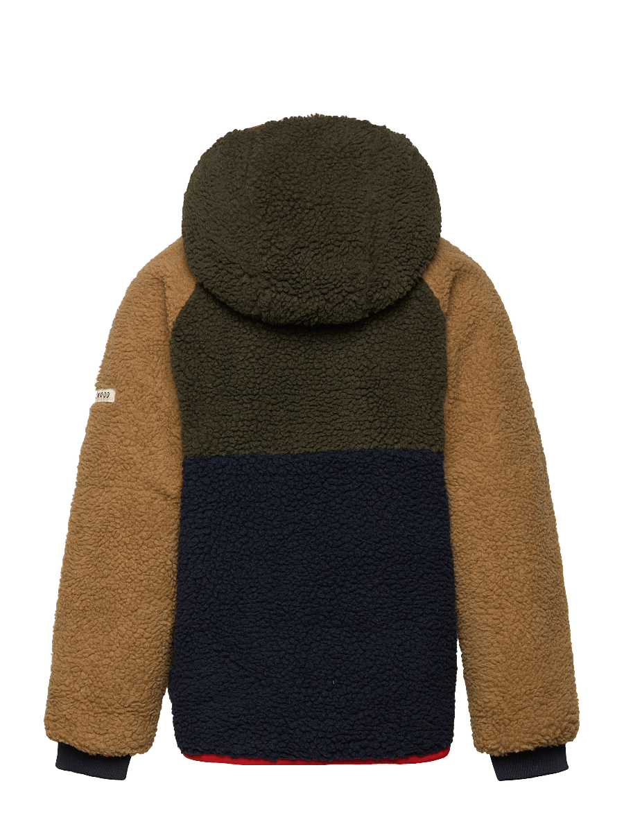 Liewood - Jackson reversible jacket - fleecejackor - army brown multi mix - 3