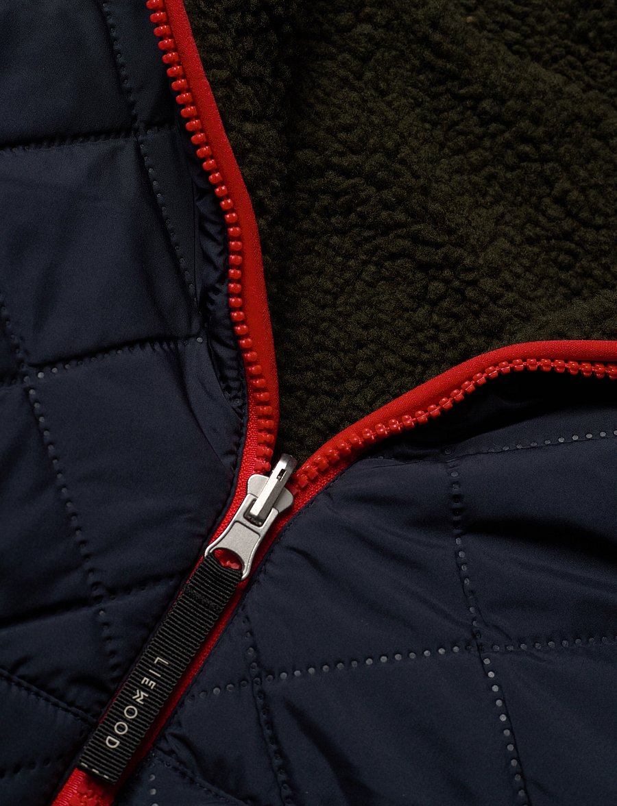 Liewood - Jackson reversible jacket - fleecejackor - army brown multi mix - 4