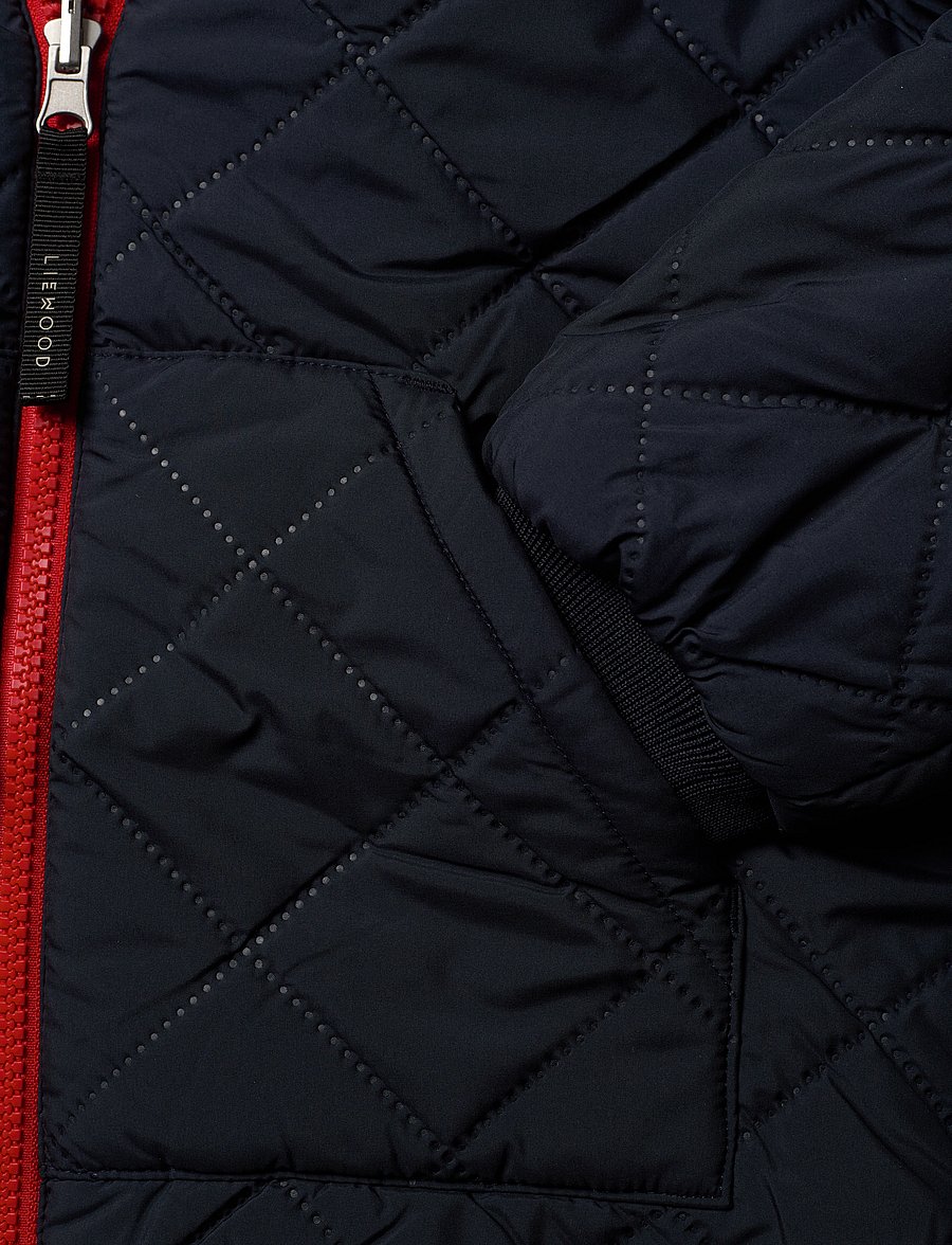 Liewood - Jackson reversible jacket - fleecejackor - army brown multi mix - 5