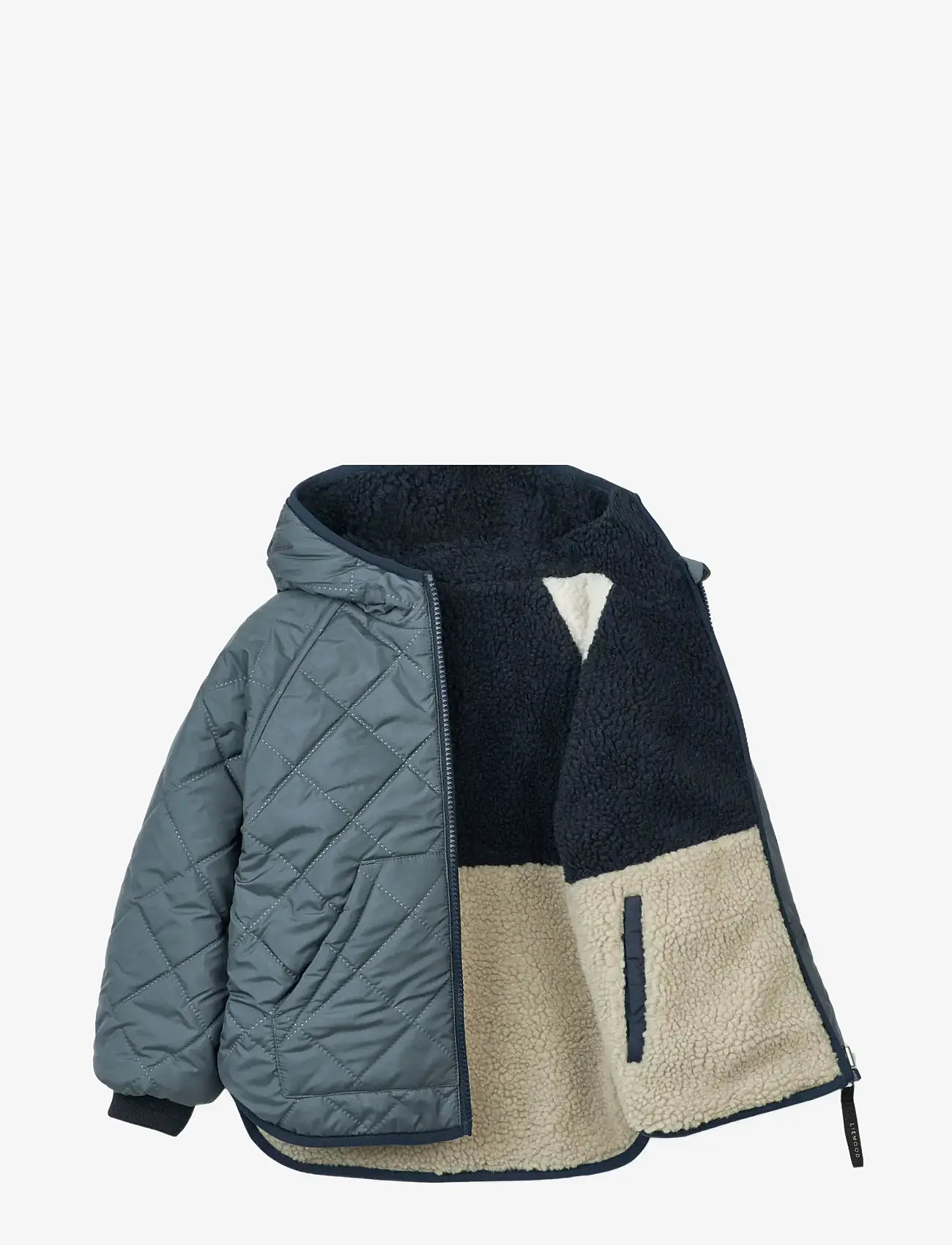 Liewood - Jackson Reversible Jacket - fleecejakker - whale blue multi mix - 2