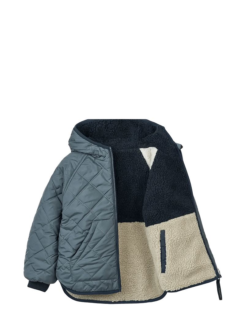 Liewood - Jackson Reversible Jacket - fleecejakker - whale blue multi mix - 2