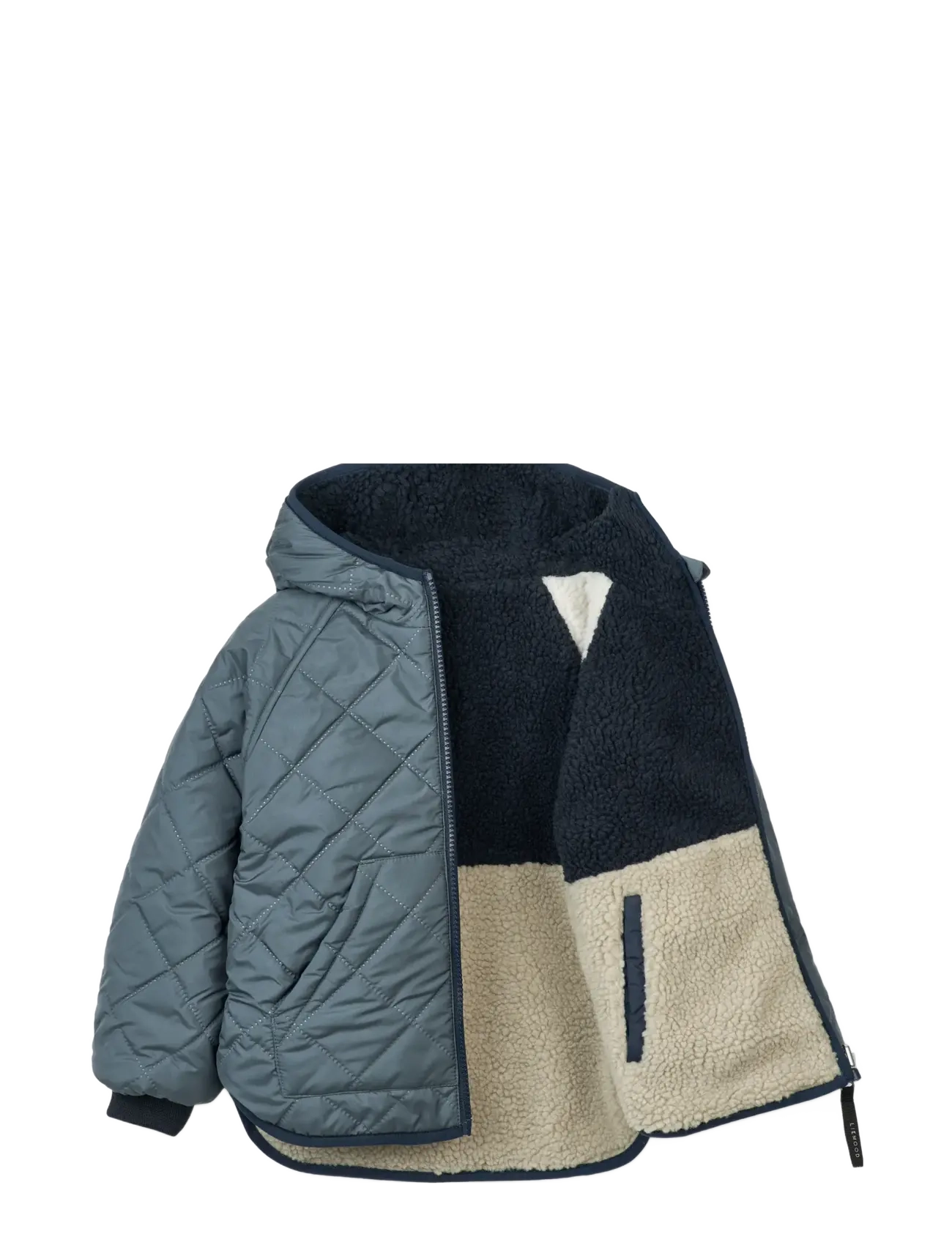 Liewood - Jackson reversible jacket - fleecejacken - whale blue multi mix - 2