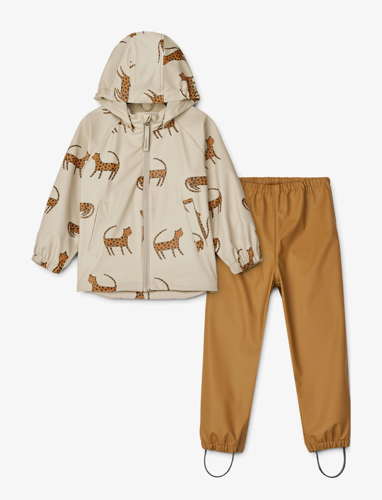 Moby printed rainwear set - LEOPARD SANDY