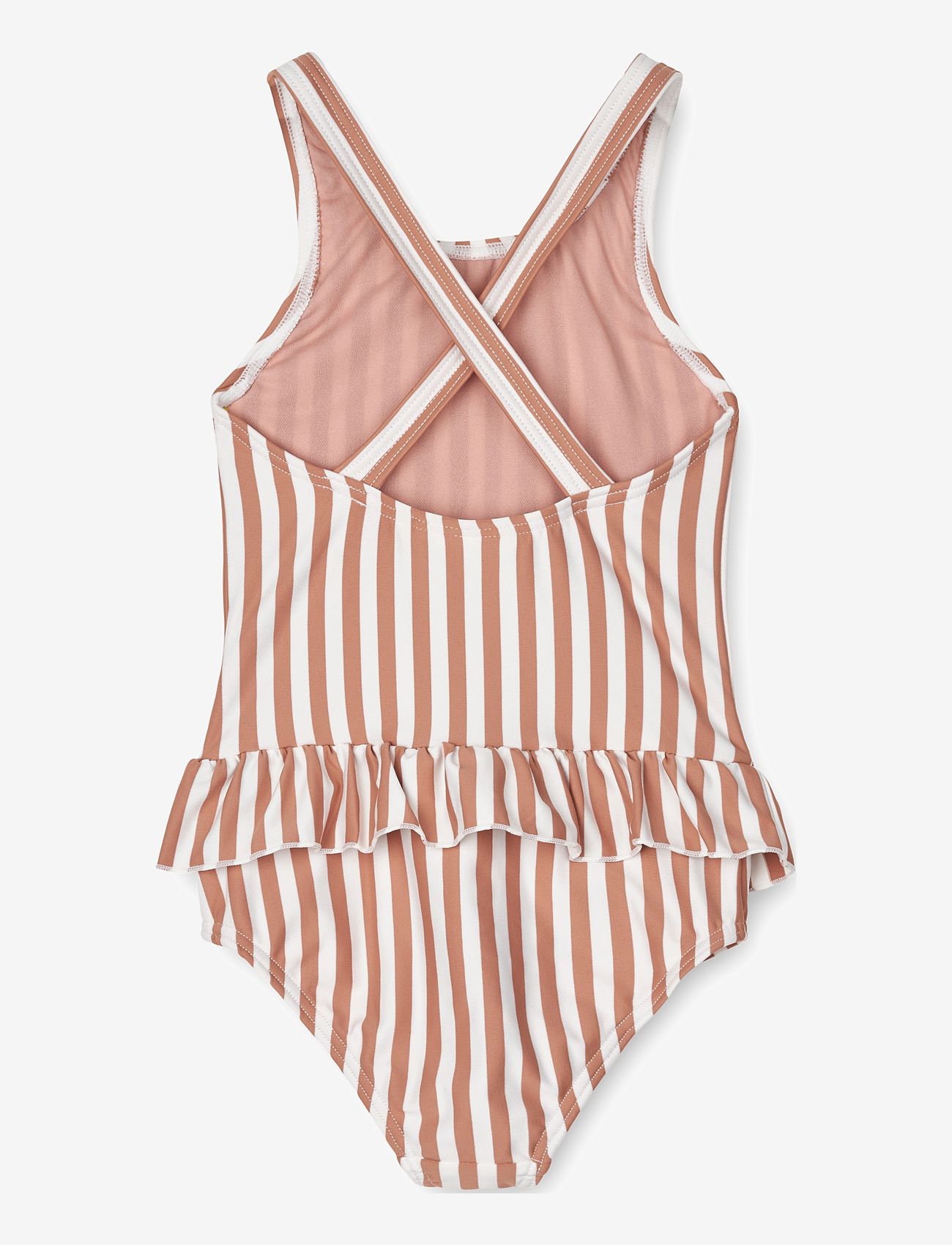 Liewood - Amara Printed Swimsuit - sommerschnäppchen - stripe tuscany rose / crème de la c - 1