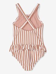 Liewood - Amara Printed Swimsuit - sommerschnäppchen - stripe tuscany rose / crème de la c - 1