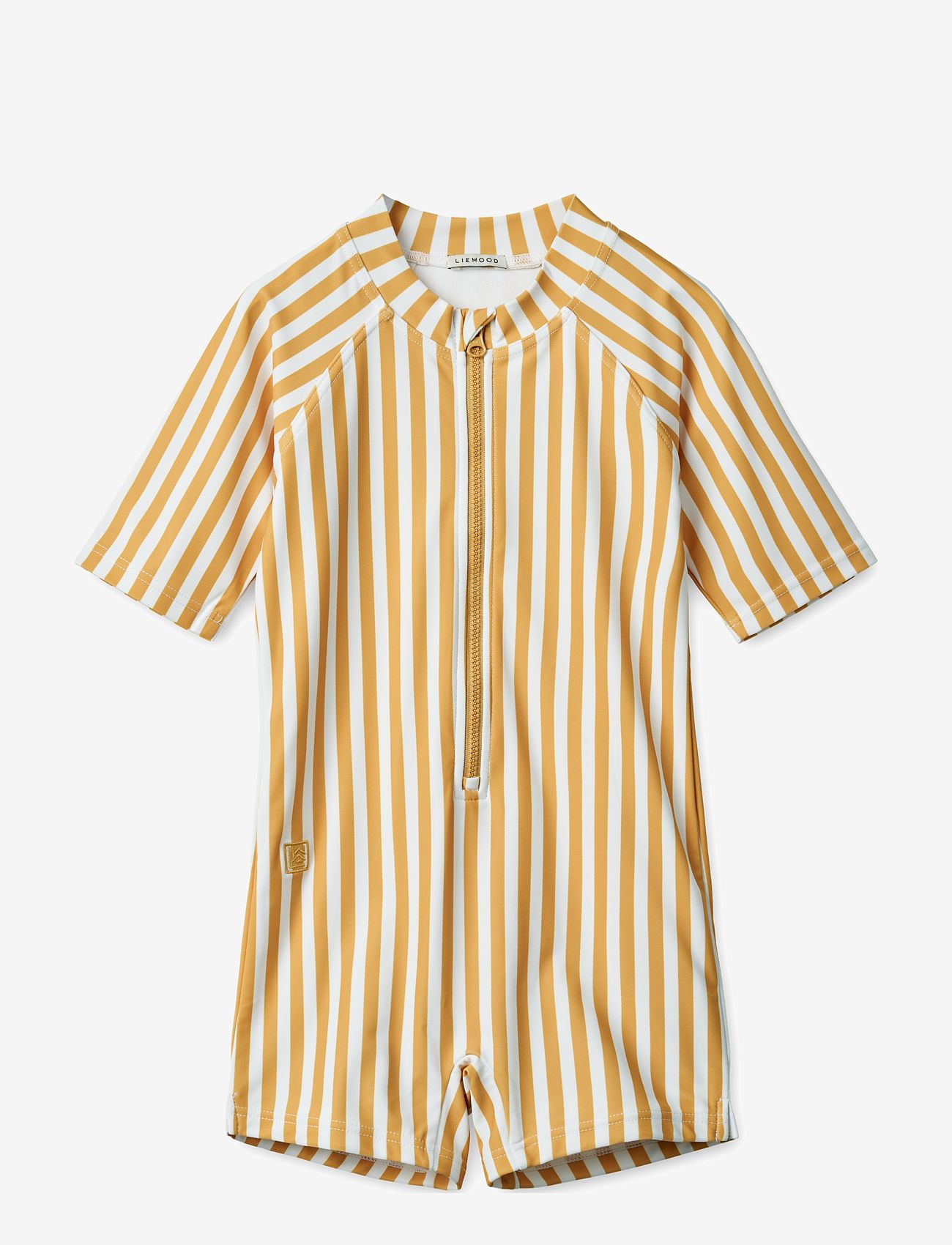 Liewood - Max Printed Swim Jumpsuit - summer savings - stripe yellow mellow / white - 0