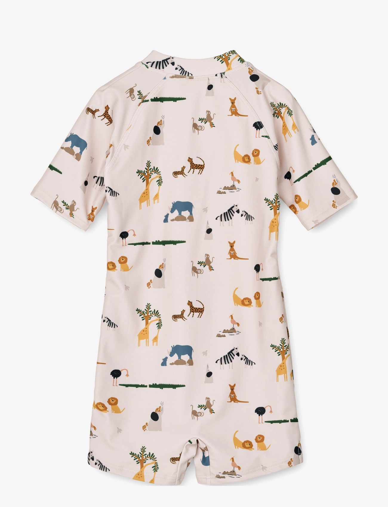Liewood - Max Printed Shortsleeve Swim Jumpsuit - badeanzüge - all together sandy - 1