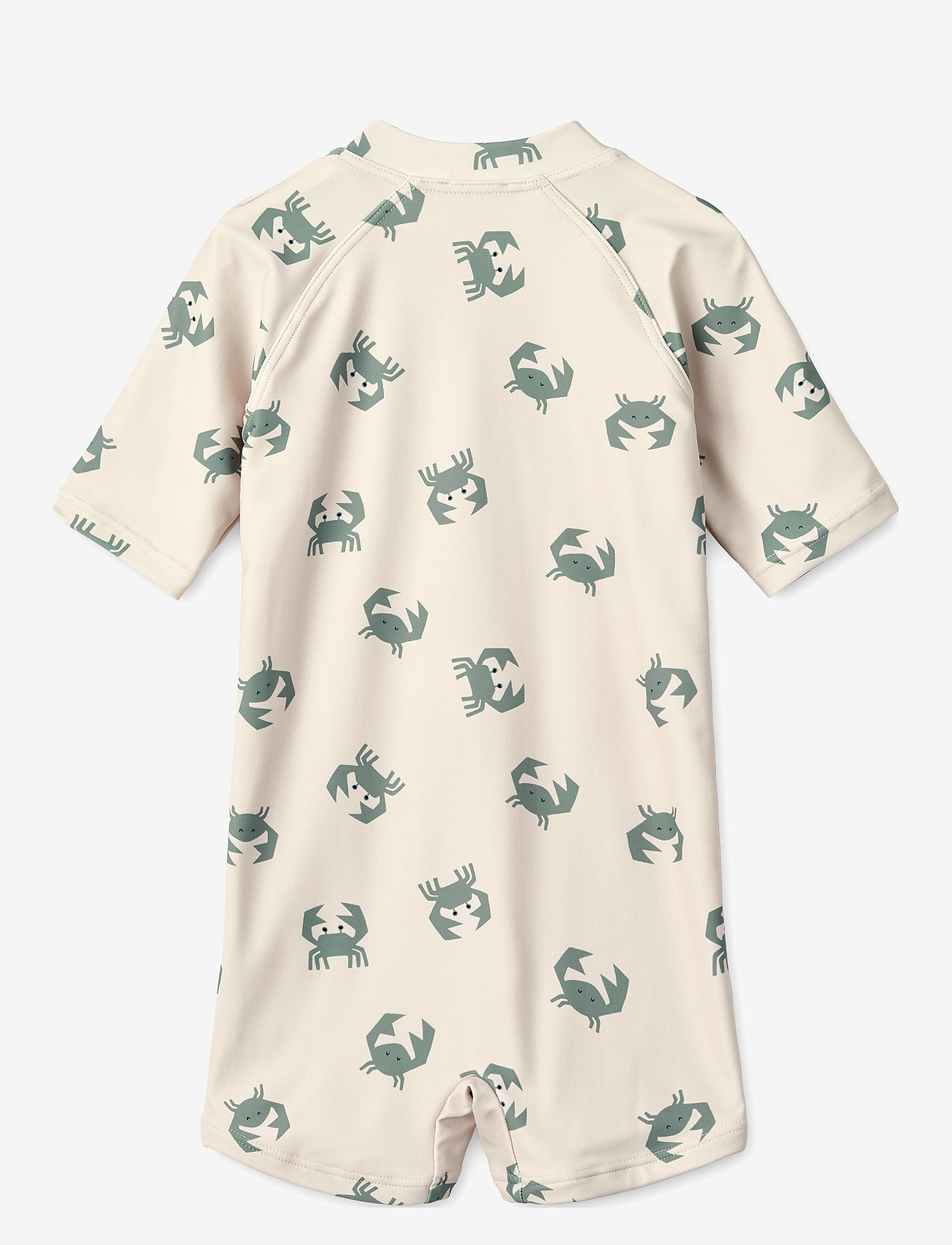 Liewood - Max Printed Shortsleeve Swim Jumpsuit - swimsuits - crab / sandy - 1