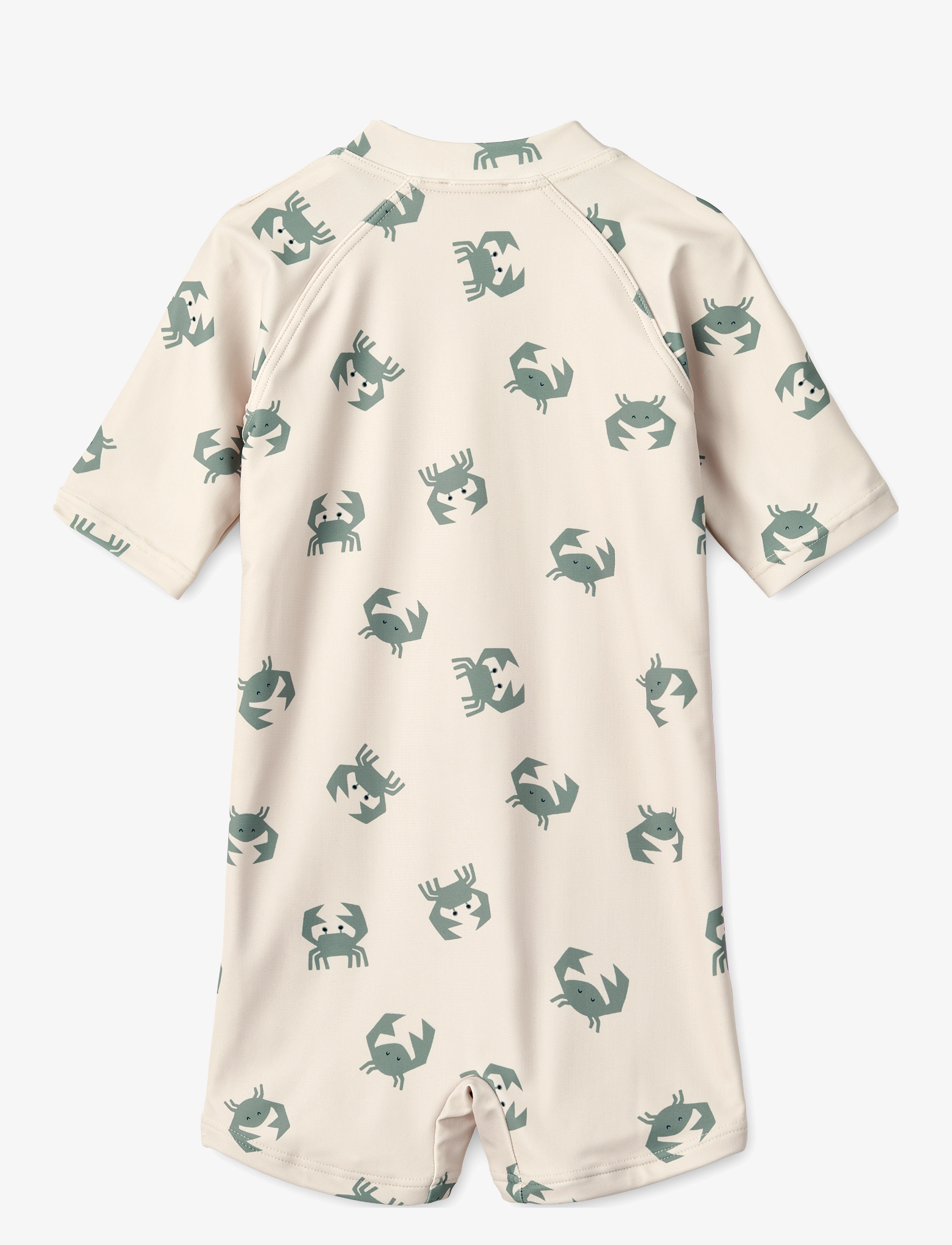 Liewood - Max Printed Shortsleeve Swim Jumpsuit - uv-tøj - crab / sandy - 1