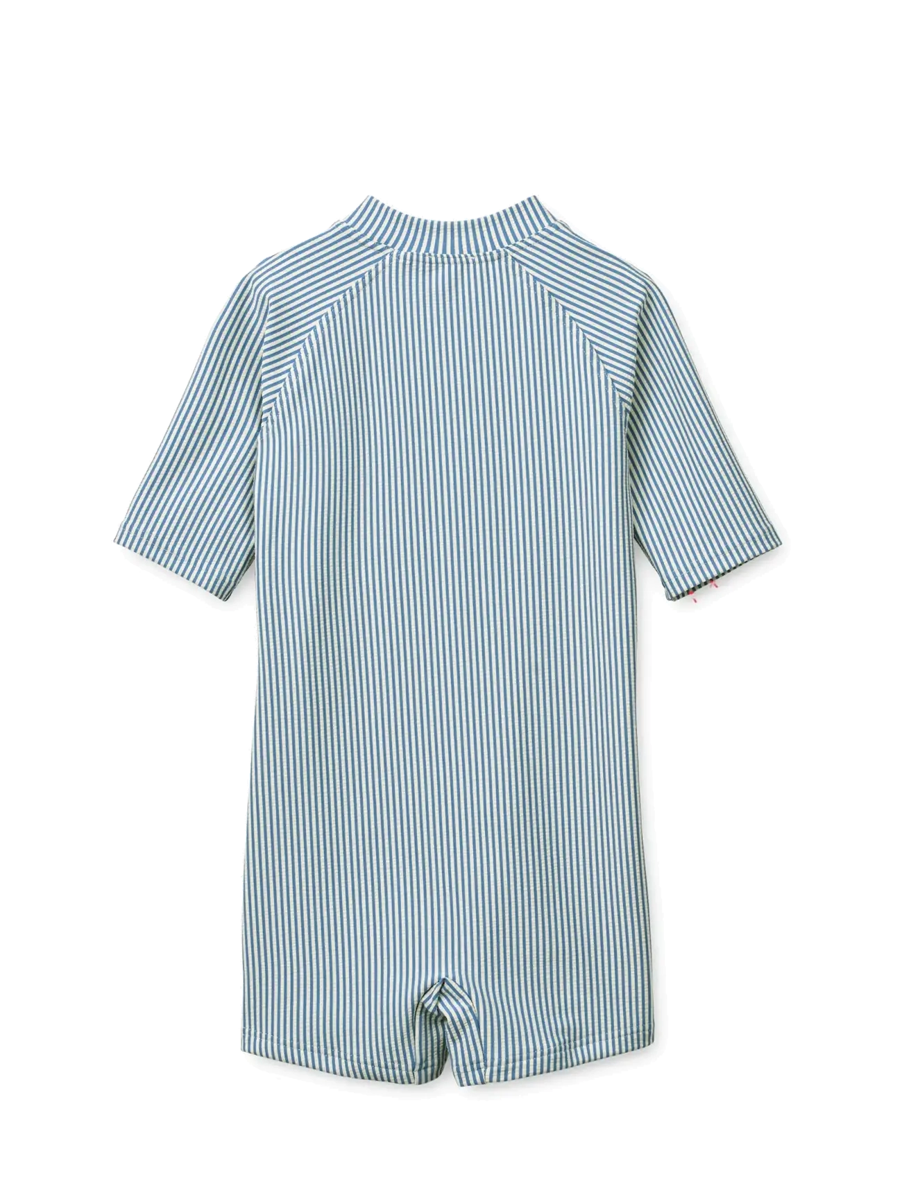 Liewood - Max Seersucker Shortsleeve Swim Jumpsuit - uv-bekleidung - riverside / creme de la creme - 1