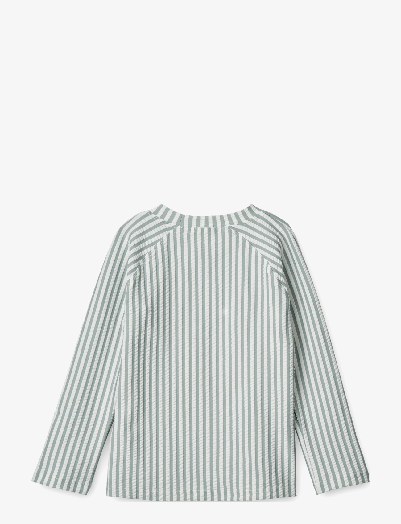 Liewood - Noah seersucker swim tee - gode sommertilbud - y/d stripe: sea blue/white - 1