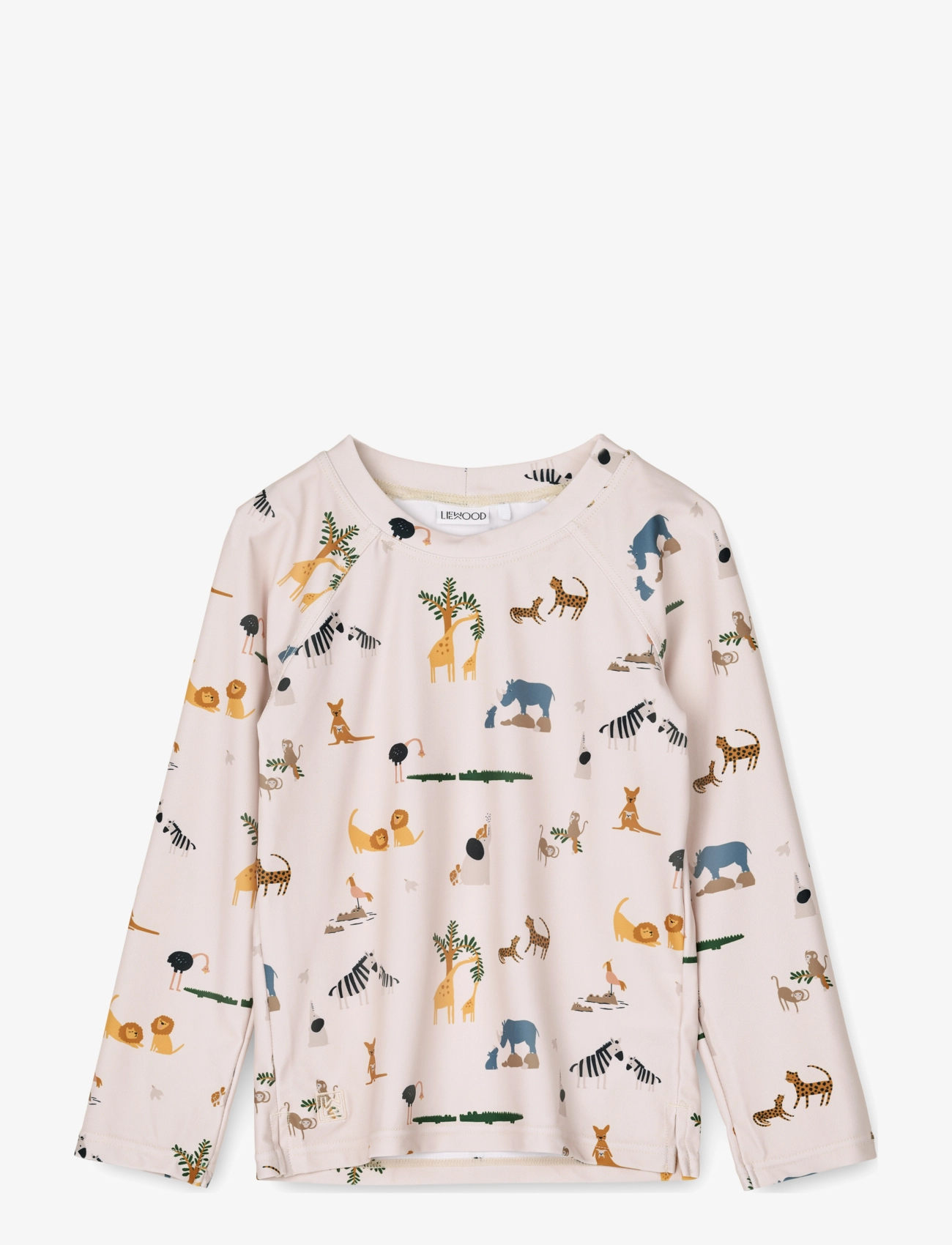 LIEWOOD Noah Printed Longsleeve Swim Tee Beige - 56(1M - Kinder
