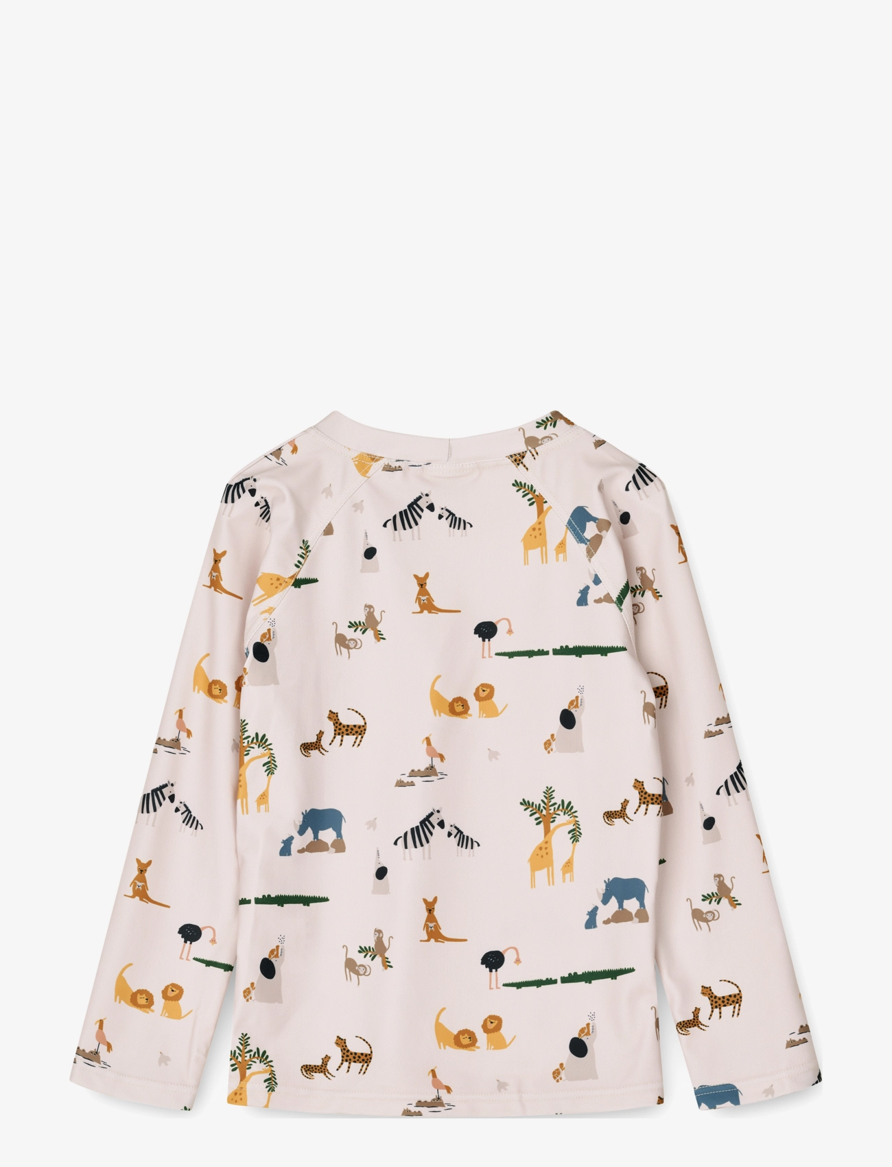 Liewood - Noah Printed Longsleeve Swim Tee - gode sommertilbud - all together sandy - 1