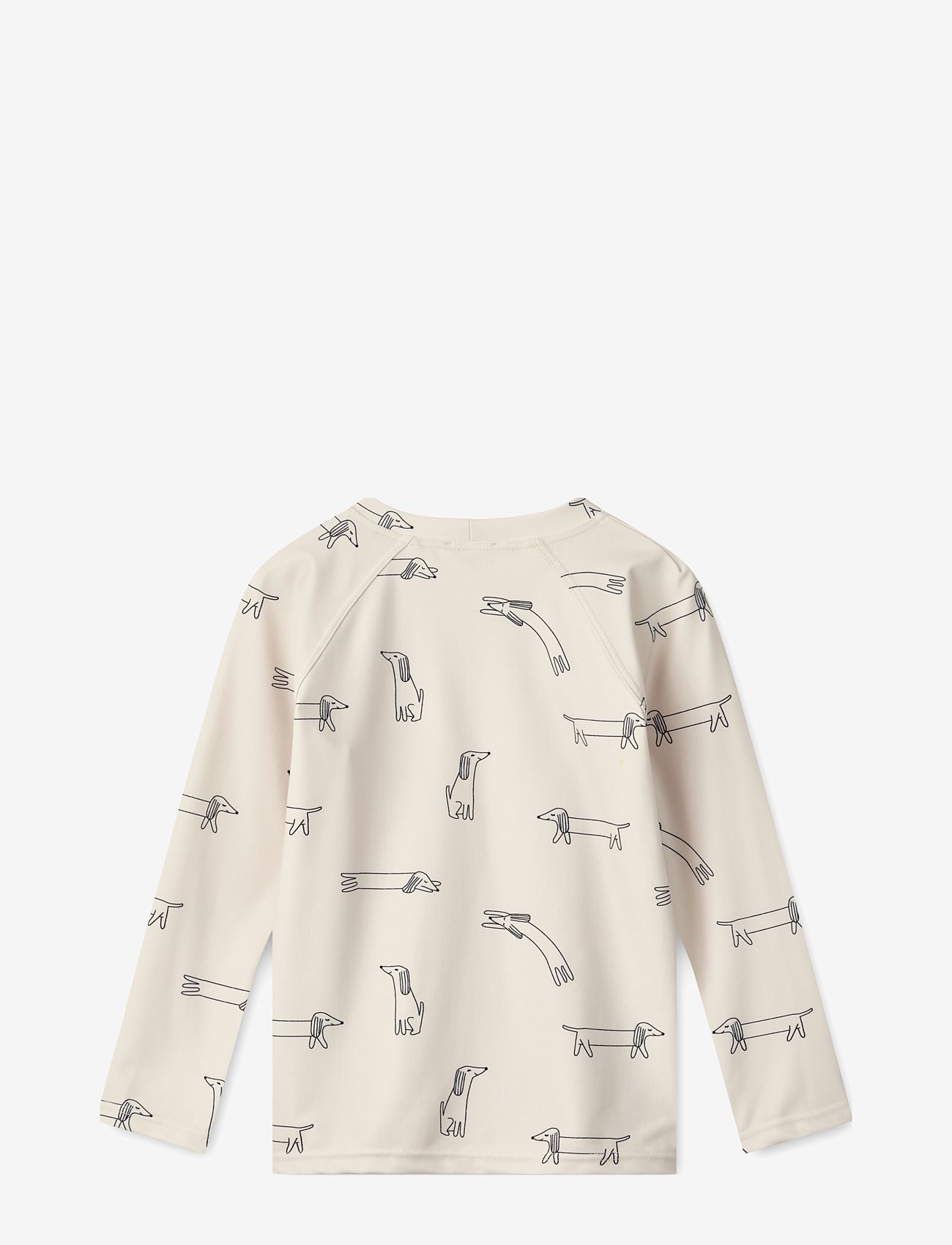 Liewood - Noah Printed Longsleeve Swim Tee - bade-oberteile - dog / sandy - 1