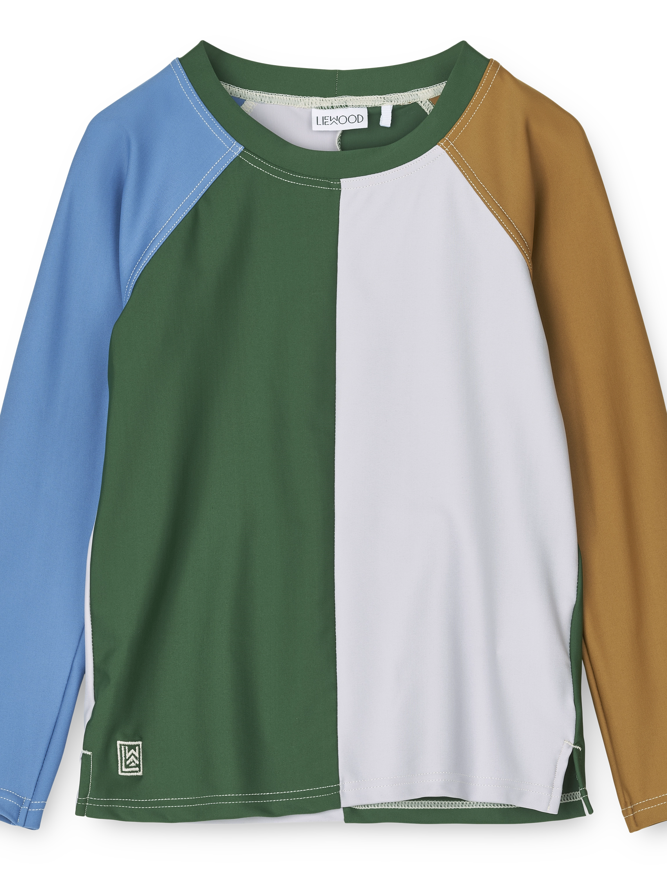 Noah Printed Longsleeve Swim Tee - GARDEN GREEN MULTI MIX