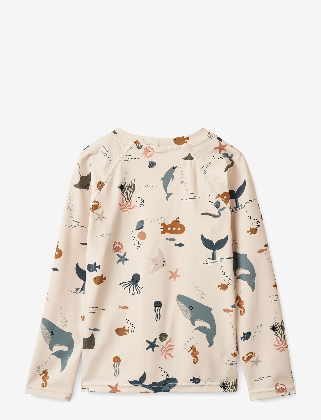 Liewood - Noah Printed Longsleeve Swim Tee - laveste priser - sea creature sandy - 1