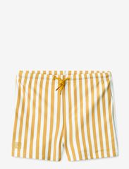Liewood - Otto Printed Swim Pants - uimashortsit - stripe yellow mellow / white - 0