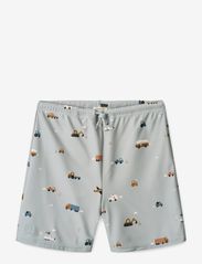 Liewood - Otto Printed Swim Pants - sommerschnäppchen - vehicles dove blue - 0