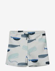 Otto Printed Swim Pants - WHALES / CLOUD BLUE