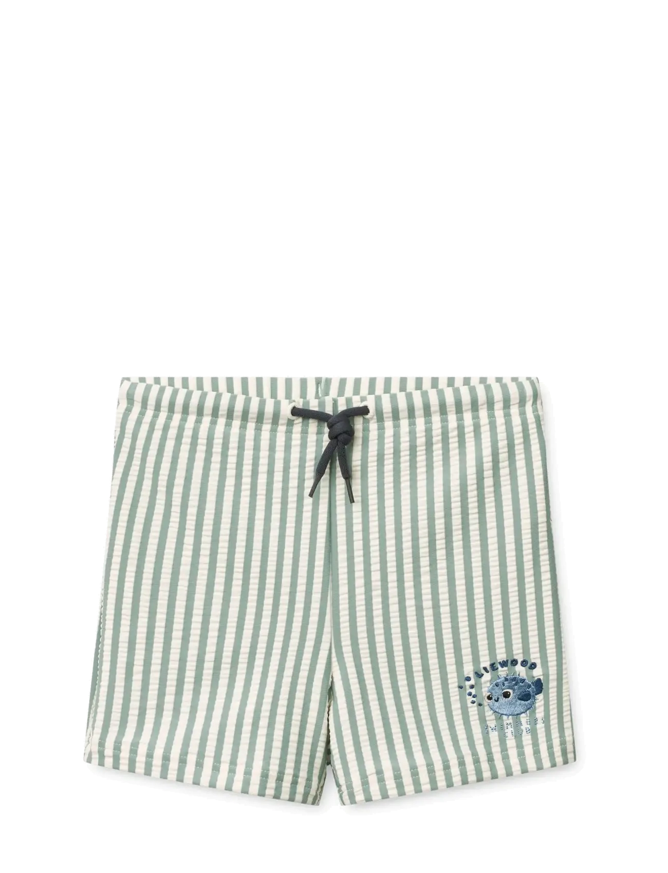 Liewood Otto Seersucker Swim Pants - Swimshorts - Y/D STRIPE PEPPERMINT / CREME DE LA CREME / green