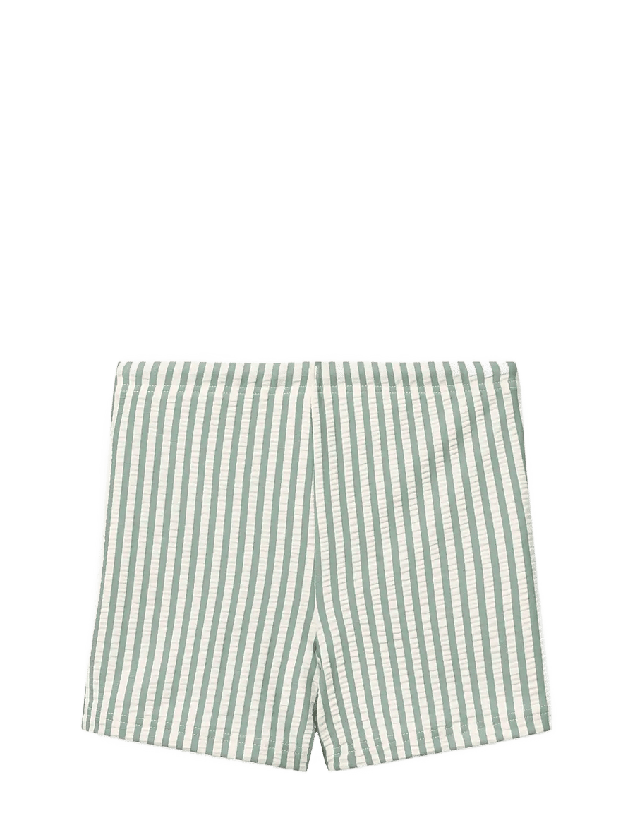 Liewood - Otto Seersucker Swim Pants - badbyxor - y/d stripe peppermint / creme de la creme - 1