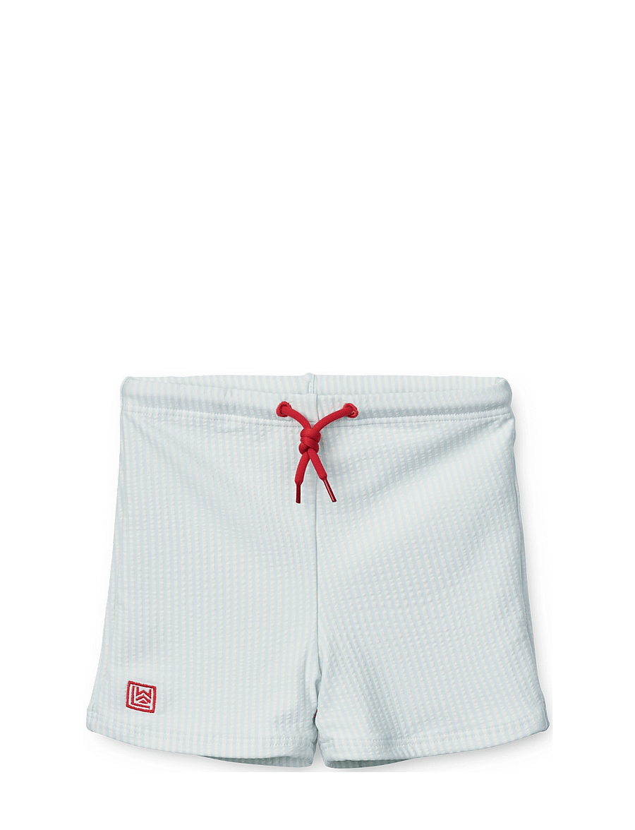 Liewood - Otto Seersucker Swim Pants - uv-kaitsega riided - y/d stripe pure sky / creme de la creme - 0