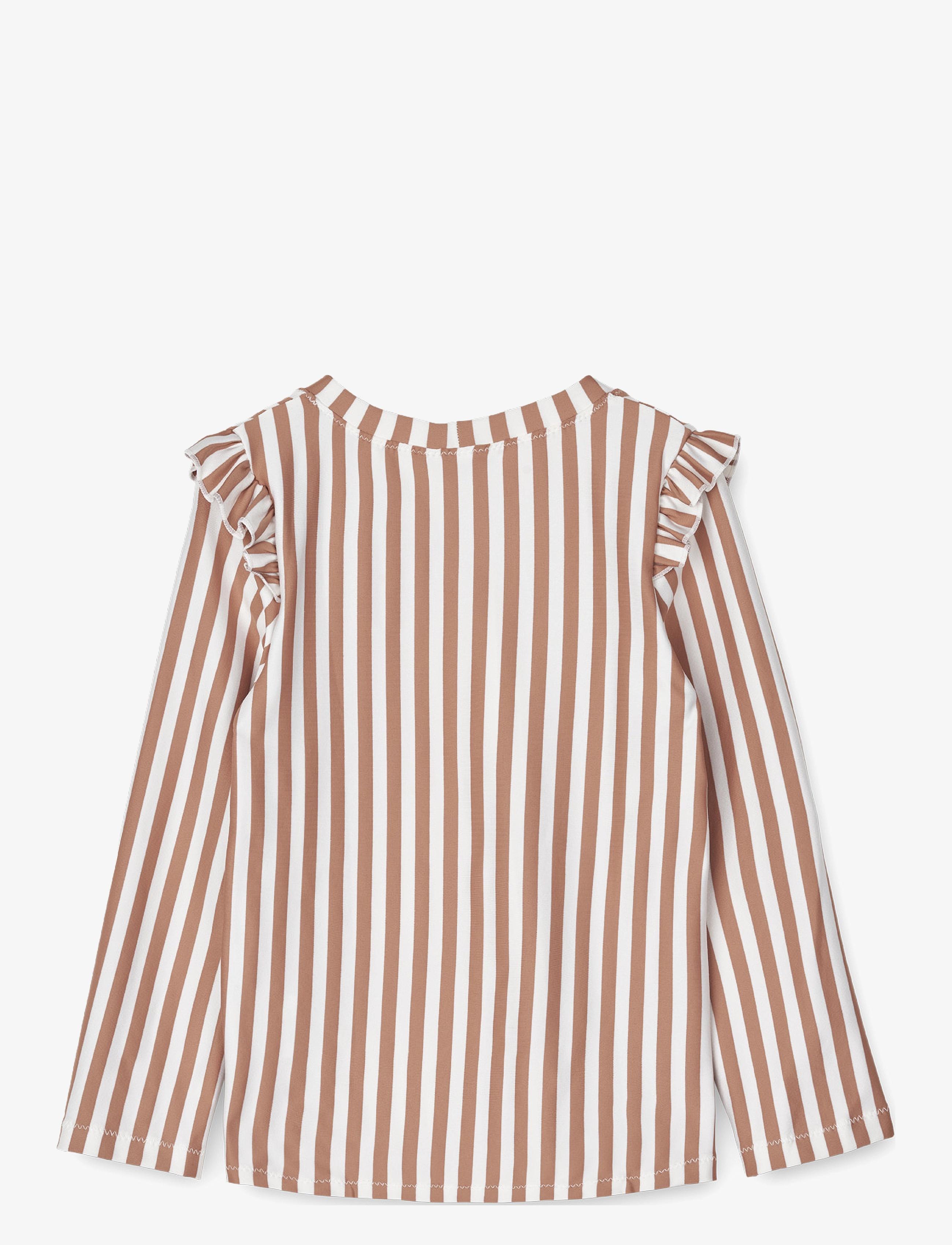 Liewood - Tenley Printed Swim Tee - swim tops - stripe tuscany rose / crème de la c - 2